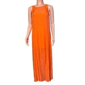 Amorethos orange maxi dress 4/S